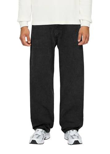 Burocs Baggy Fit Jeans - Black Grey - Jeans Herren - 5-Pocket-Style - Mit YKK-Reißverschluss - 100% Baumwolle, Farbe:Black Grey, Hosengröße:W30 L30 von Burocs