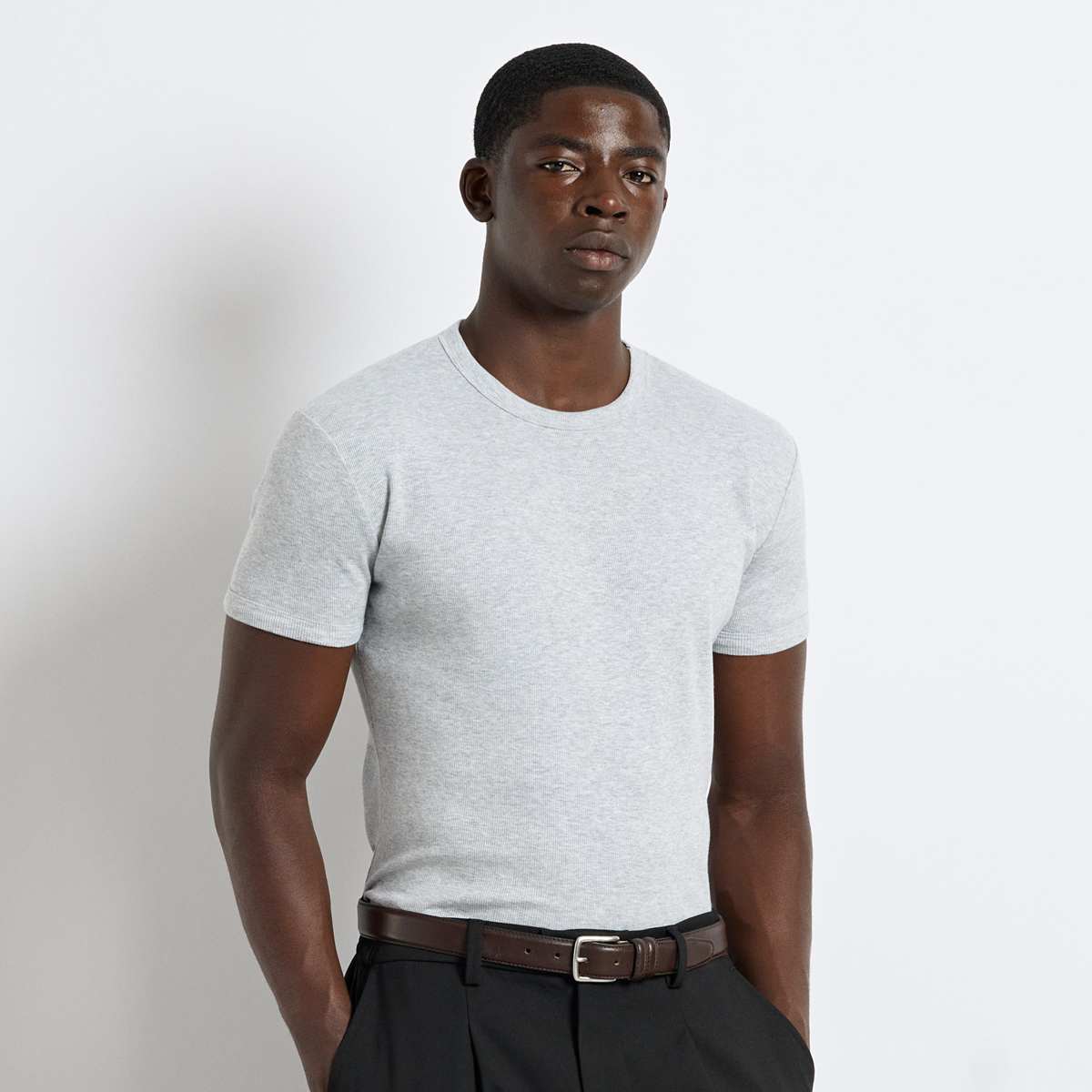 Slim Rib T-Shirt von Burocs