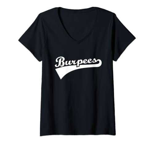 Damen Burpees T-Shirt mit V-Ausschnitt Damen Burpees T-Shirt mit V-Ausschnitt von Burpees Geschenke
