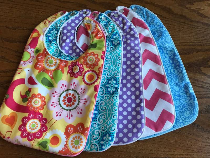 Made To Order - Special Bib Jugend Oder Erwachsene Mit Saugfähigem Frottee Zurück von BurpieBundles