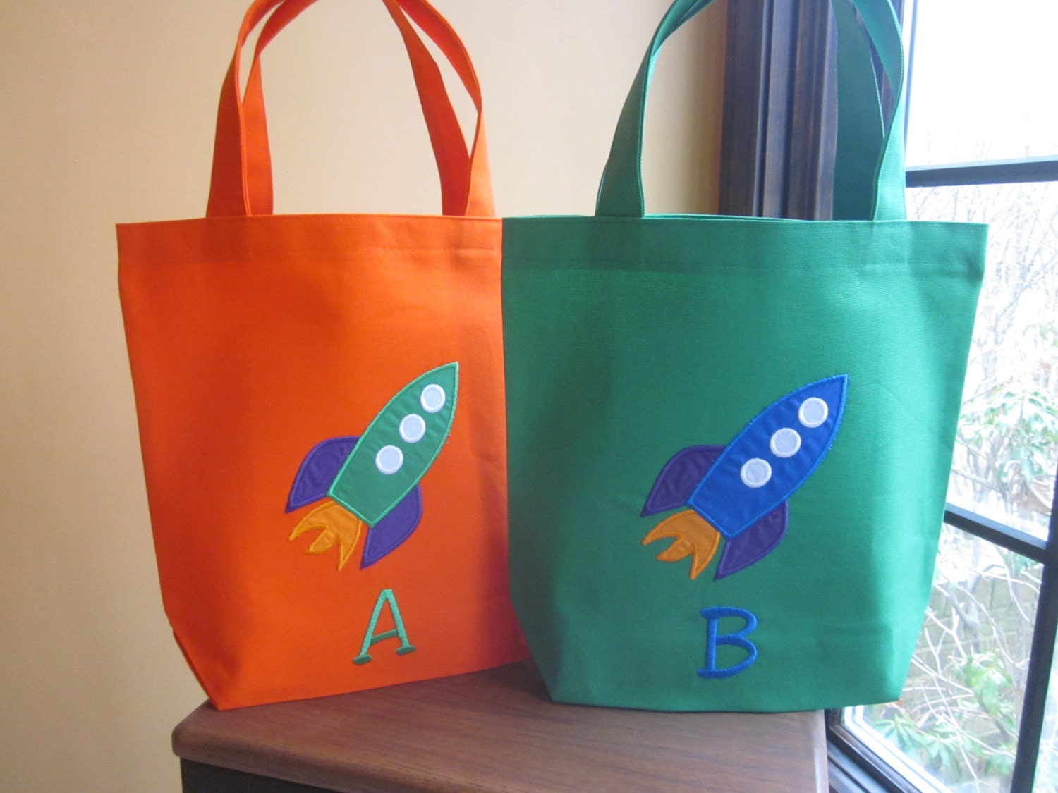 Tote Bag Rakete Raumschiff Custom Designed Und Personalisierte Kleinkind Oder Big Kid Tote von BurpieBundles