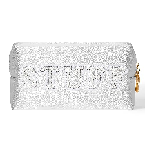 Burskit Bride Gifts Future Mrs Bridesmaid Gifts Bridesmaid Purse Makeup Bag Bachelorette Gifts for Bride, White-Stuff, Stuff Preppy Make-up-Taschen von Burskit