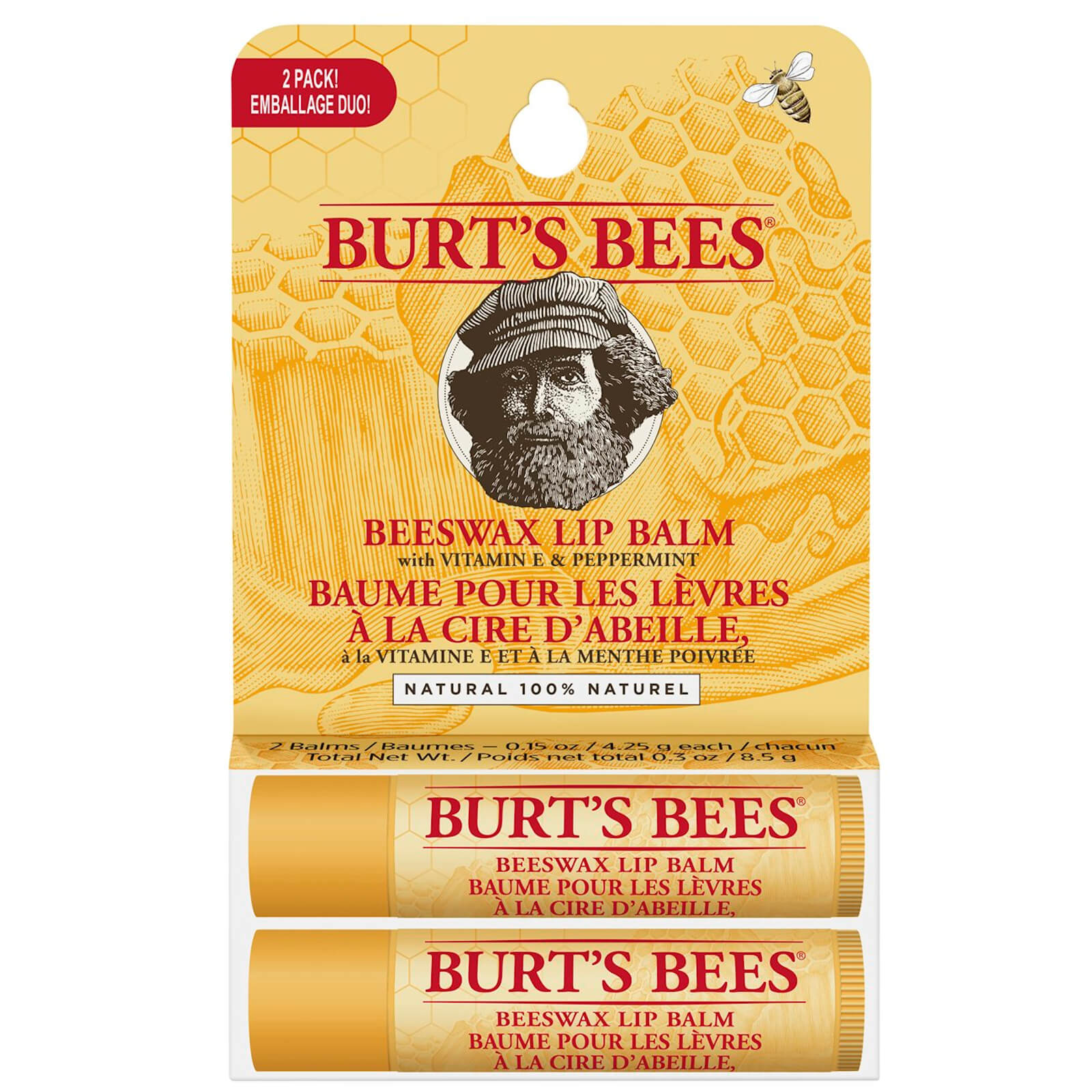 Burt's Bees 100% Natural Origin Moisturising Lip Balm Duo von Burt's Bees