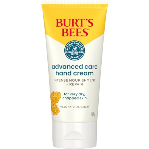 Burt's Bees Advanced Care Handcreme für sehr trockene, rissige Haut, intensive Feuchtigkeit und Linderung, mit Bienenwachs und Sheabutter 70 ml von Burt's Bees