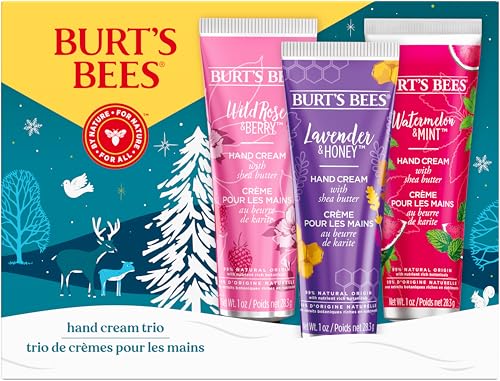 Burt's Bees Geschenkset | 3 Handcremes in Lavendel und Honig, Wildrose und Beere und Wassermelone und Minze | 3 x 28,3 g von Burt's Bees