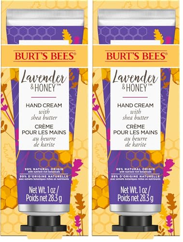 Burt's Bees Handcream Lavender & Honey - Handcreme für trockene Hände - Handpflege mit Shea Butter & Lavendel - 500432 (Packung mit 2) von Burt's Bees