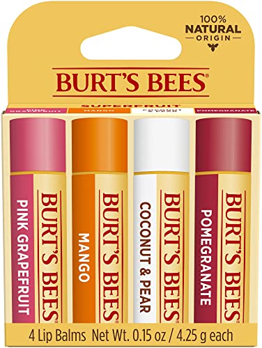 Burts Bees Superfruit Moisturizing Lip Balm Pack for Unisex 4 x 0.15 oz von Burt's Bees