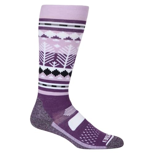 Burton Damen Performance Midweight Snowboard Socken, Snowy Peaks, Medium-Large von Burton