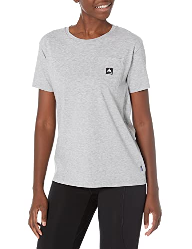 Burton Damen Standard Colfax Kurzarm T-Shirt, Gray Heather, Größe S von Burton