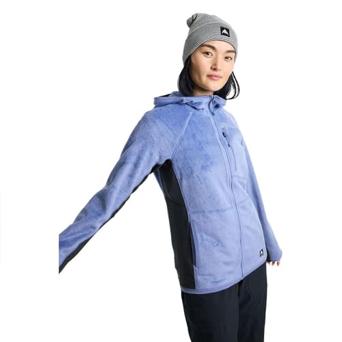 Burton - Fleecejacke Stockrun Warmest Hooded Full-Zip Fleece Blau Damen – Größe M – Blau von Burton