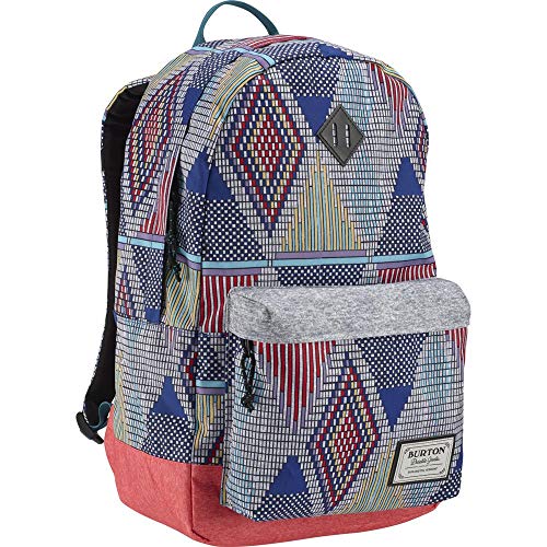 Burton Girls Rucksack Kettle De Geo Print (One Size , Grau) von Burton