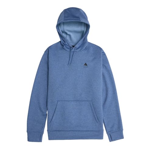 Burton Herren Oak Pullover Fleece Hoodie, Schieferblau meliert, Medium von Burton