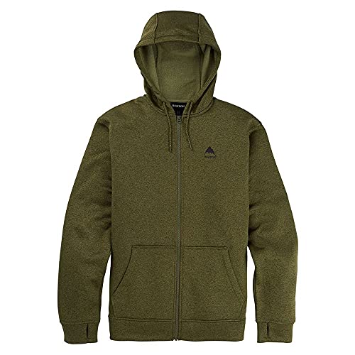 Burton M MB Oak Full-Zip Hoodie Grün, Herren Fleece-Pullover, Größe M - Farbe Martini Olive Heather von Burton