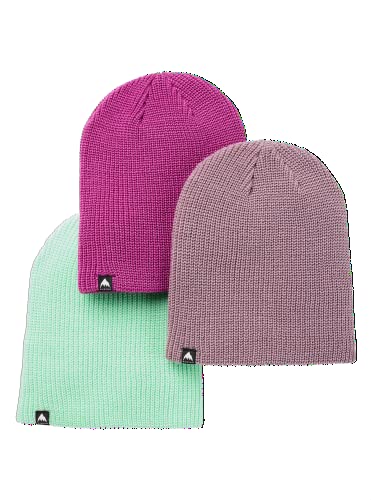 Burton Youth Kids' Recycled DND Winter Beanie (3 Pack) (US, Alpha, One Size, Holunder/Jewel Green/Vivid Viola) von Burton