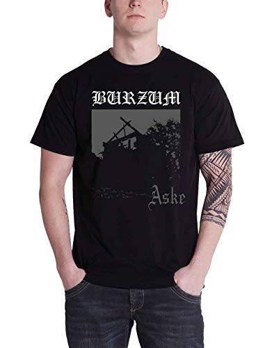 Burzum Aske Album Cover offiziell Herren Nue Schwarz T Shirt von Burzum