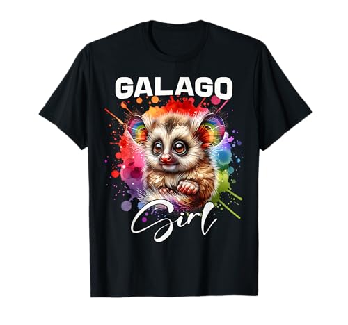 Galago Mädchen Buschbaby T-Shirt Galago Mädchen Buschbaby T-Shirt von Buschbaby Designs Damen