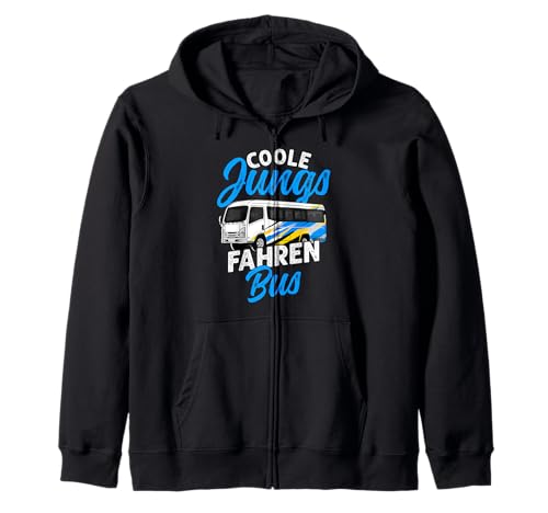 Coole Jungen Fahren Busfahrer Slogan Kapuzenjacke von Busfahrer Slogan
