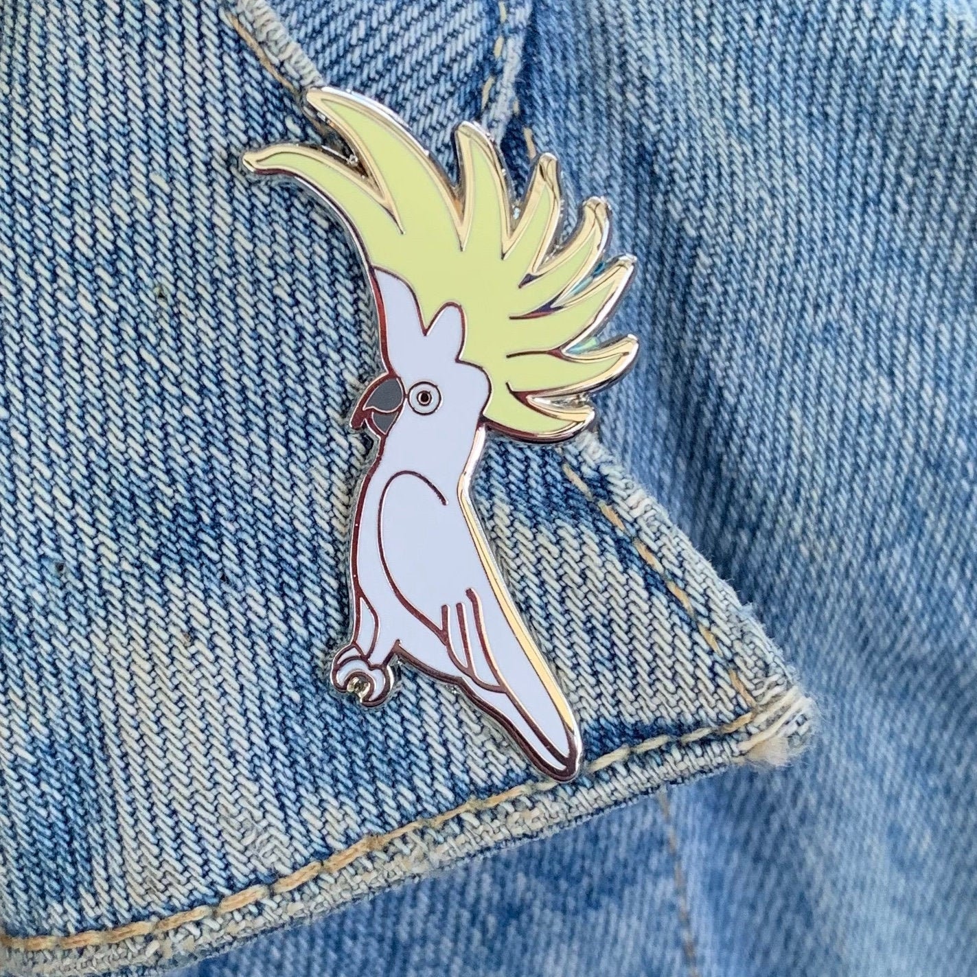 Gelbhaubenkakadu-Pin Gelbhaubenkakadu-Pin von BushBling