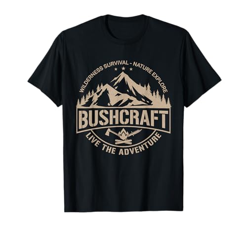 Bushcraft & Nature Outdoor Survival Geschenke Damen & Herren Unisex T-Shirt mit kurzen Ärmeln Schwarz S Crew-Ausschnitt Klassische Passform Standardlänge Imported T-Shirt mit Bushcraft-Design Bushcraft & Nature Outdoor Survival Geschenke Damen & Herren Unisex T-Shirt mit kurzen Ärmeln Schwarz S Crew-Ausschnitt Klassische Passform Standardlänge Imported T-Shirt mit Bushcraft-Design von Bushcraft & Nature Outdoor Survival Geschenke