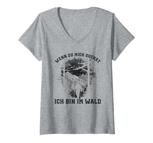 Damen Bushcraft Fans Survival Natur Outdoor Camping Ausrüstung T-Shirt mit V-Ausschnitt Damen Bushcraft Fans Survival Natur Outdoor Camping Ausrüstung T-Shirt mit V-Ausschnitt von Bushcrafting Ausrüstung Outdoor Survival