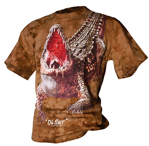 Bushfire T-Shirt Shoulder Croc Unisex - Erwachsene Khaki Batik Grösse M Bushfire T-Shirt Shoulder Croc Unisex - Erwachsene Khaki Batik Grösse M von Bushfire
