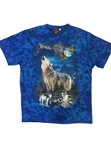 Tie dye T-Shirt Moon Wolf - 01110672000XL Tie dye T-Shirt Moon Wolf - 01110672000XL von Bushfire