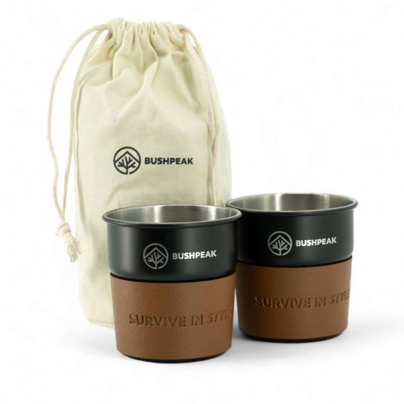 Bushpeak Chromstahlbecher 2er-Set von Bushpeak