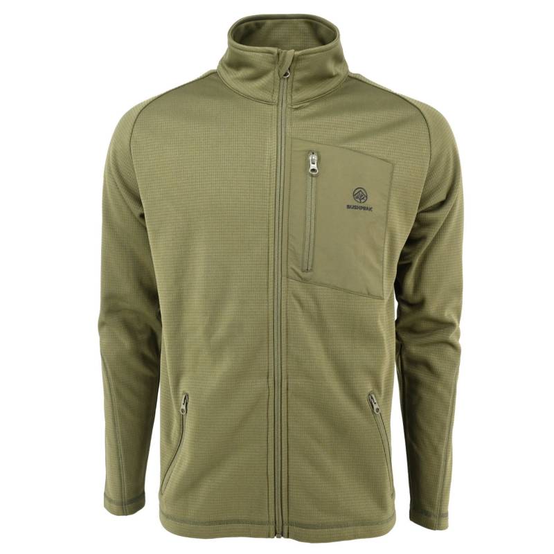Bushpeak Fleecejacke Midlayer - Iron Shell von Bushpeak