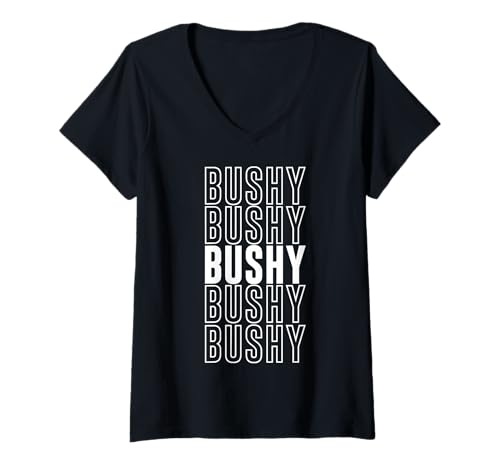 Damen Buschig T-Shirt mit V-Ausschnitt Damen Buschig T-Shirt mit V-Ausschnitt von Bushy Apparel