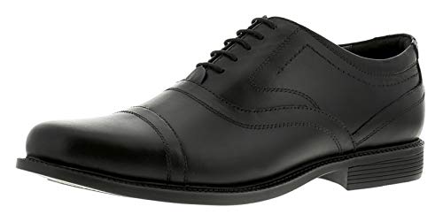 Business Class Neue Herren/Herren Schwarz Leder oberen Spitzen bis Formale Schuhe – Schwarz – UK Größen 6–12, Schwarz - schwarz - Größe: 47 von Business Class