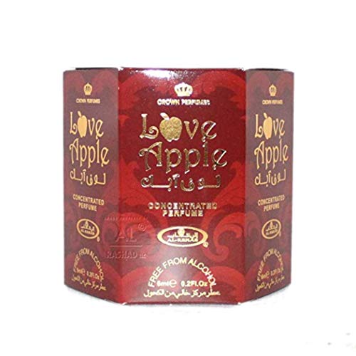 Business Square Packung mit 6 Moschus Parfüm Al Rehab Musc Love Apple 6ml 100% Öl von Business Square