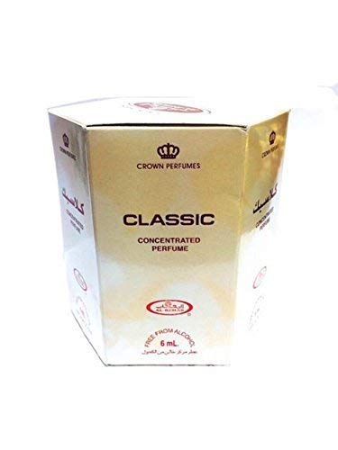 Packung 6 Stück Moschus Parfüm Al Rehab classic 6ml 100% Öl von Business Square