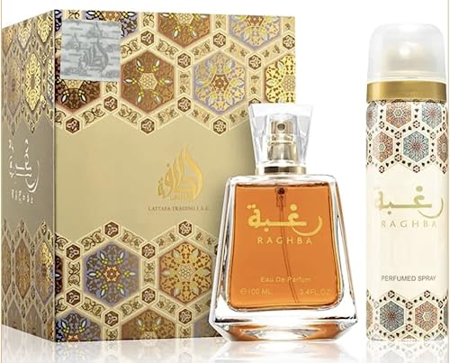 Parfüm Set Raghba Lattafa Eau de Parfum 100ML + Deodorant 25ML von BUSINESS SQUARE BS