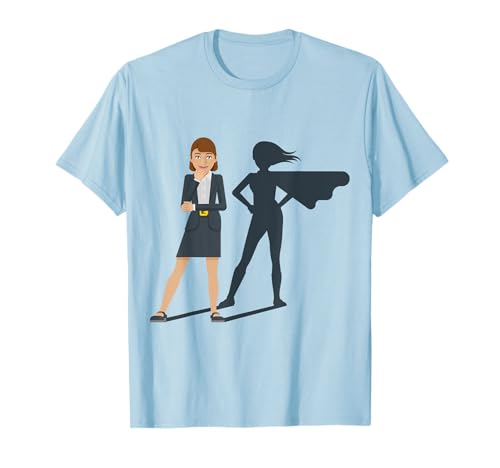 Business Woman Super Hero Shadow Cartoon Charakter T-Shirt Business Woman Super Hero Shadow Cartoon Charakter T-Shirt von Business Woman Super Hero Shadow Cartoon Character