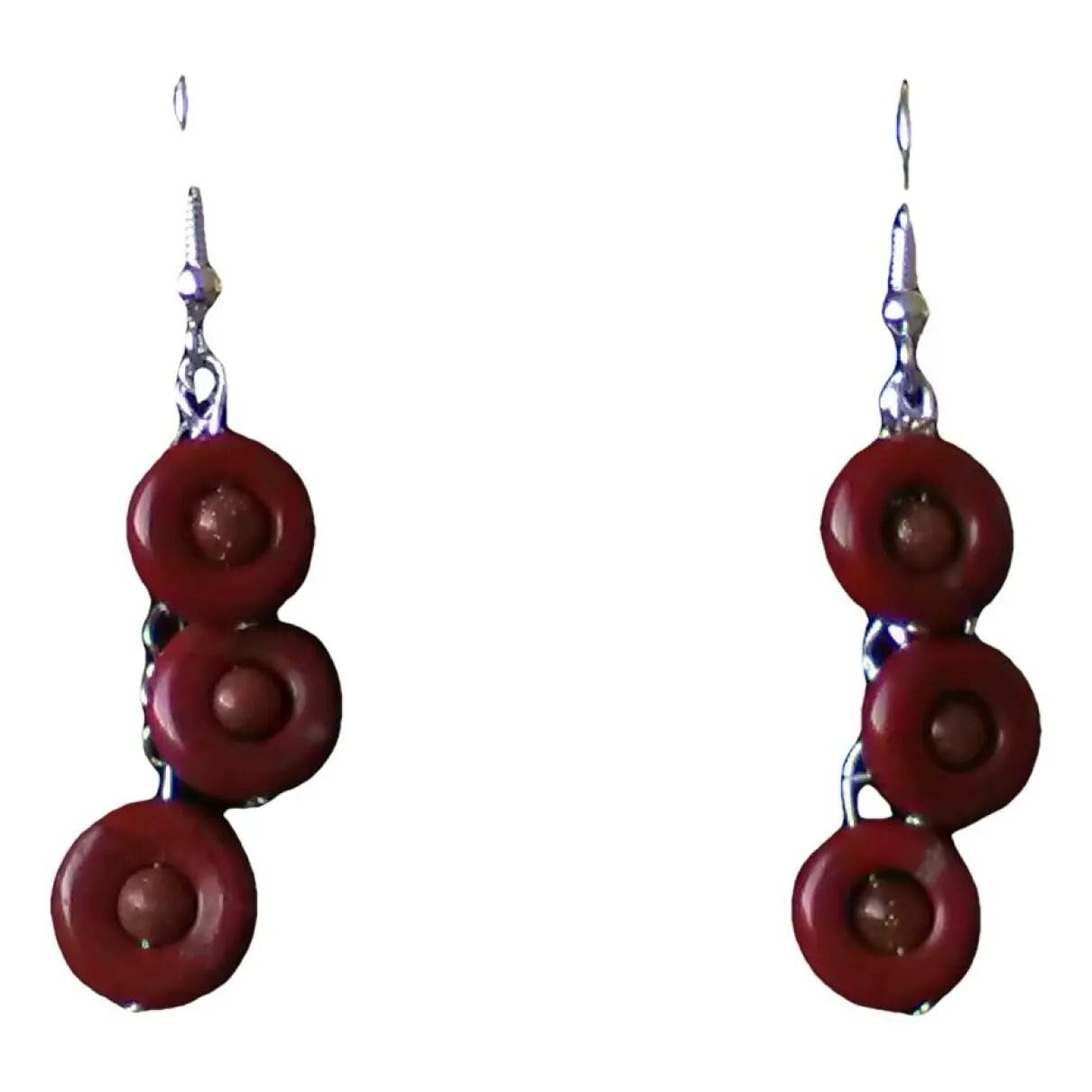 Ohrringe Aus Blutjaspis Und Sonnenstein, Handgefertigter Schmuck Rotem Stein, Paris, Frankreich, Ohrringe Naturstein von BusinessStyleFR