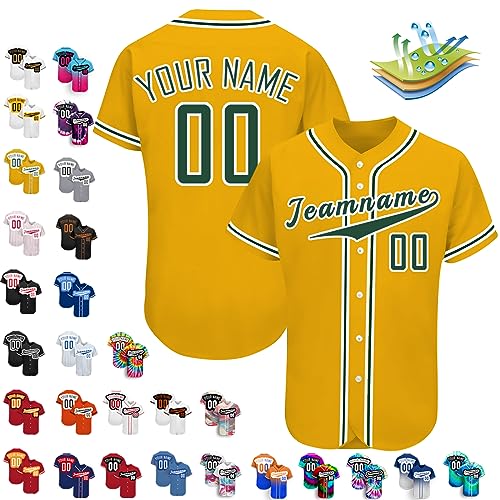 Benutzerdefinierte Baseball-Trikots, Personalisierte Baseball-Shirts, Individuelle Baseball-Shirts FüR MäNner, Frauen, Jugendliche von Busparst