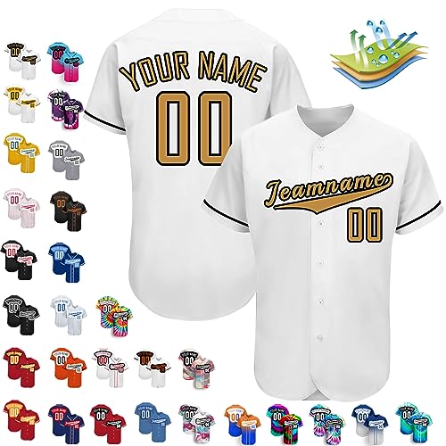 Benutzerdefinierte Baseball-Trikots, Personalisierte Baseball-Shirts, Individuelle Baseball-Shirts FüR MäNner, Frauen, Jugendliche von Busparst