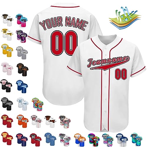 Benutzerdefinierte Baseball-Trikots, Personalisierte Baseball-Shirts, Individuelle Baseball-Shirts FüR MäNner, Frauen, Jugendliche von Busparst
