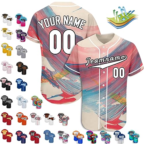 Benutzerdefinierte Baseball-Trikots, Personalisierte Baseball-Shirts, Individuelle Baseball-Shirts FüR MäNner, Frauen, Jugendliche von Busparst