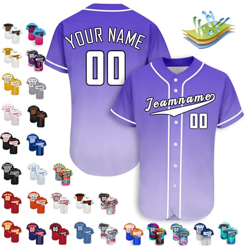 Benutzerdefinierte Baseball-Trikots, Personalisierte Baseball-Shirts, Individuelle Baseball-Shirts FüR MäNner, Frauen, Jugendliche von Busparst