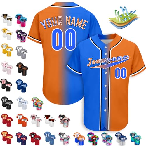 Benutzerdefinierte Baseball-Trikots, Personalisierte Baseball-Shirts, Individuelle Baseball-Shirts FüR MäNner, Frauen, Jugendliche von Busparst