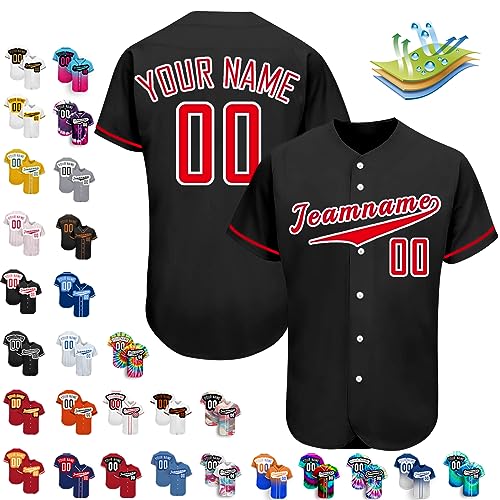 Benutzerdefinierte Baseball-Trikots, Personalisierte Baseball-Shirts, Individuelle Baseball-Shirts FüR MäNner, Frauen, Jugendliche von Busparst