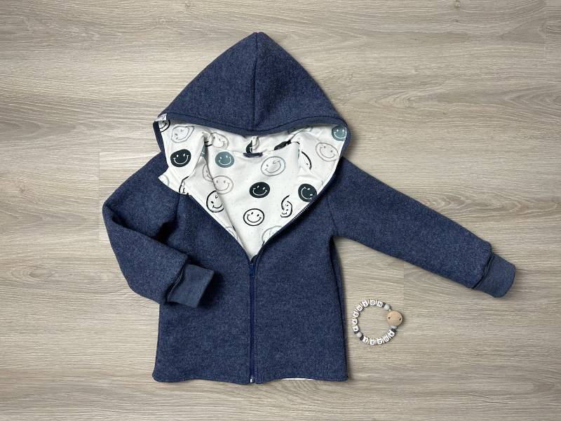 Walkjacke 116 "Smiley" Ocean von Bussifashion
