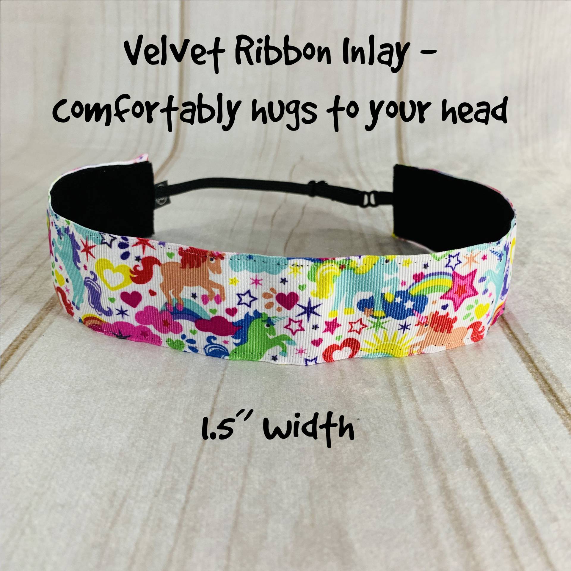 1, 5 "Einhorn Stirnband/Geschenk Für Tween Verstellbares Rutschfestes Knopf-Stirnband-Option Von Busy Bee Stirnbänder." von BusyBeeHeadbands