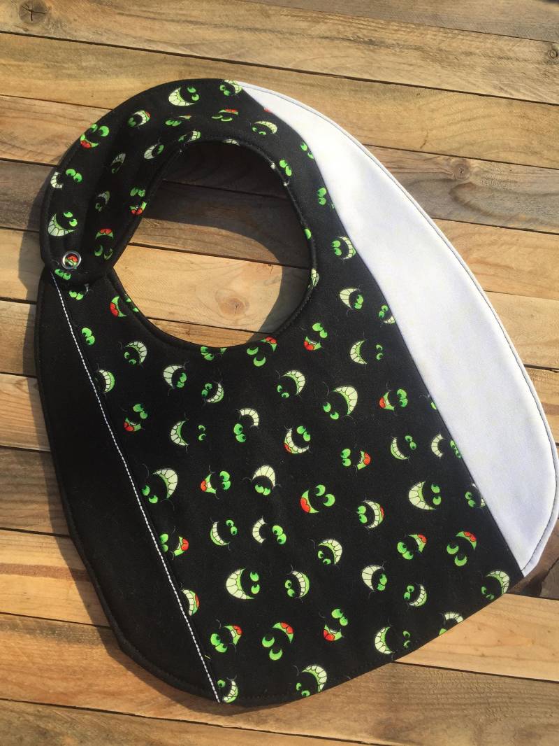 Reversible Handgemachte Halloween Bib von BusyPQuilts