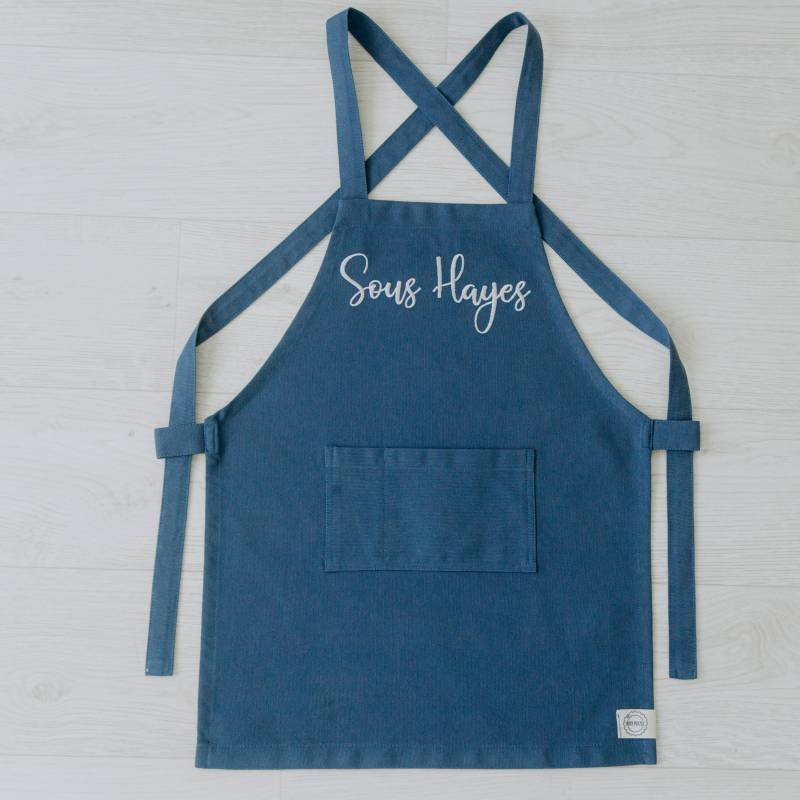 Benutzerdefinierte Marine-Schürze Für Die Gartenarbeit Oder Das Kochen - Personalisierte Bestickte Schürzen Kinder Und Erwachsene von BusyPuzzle