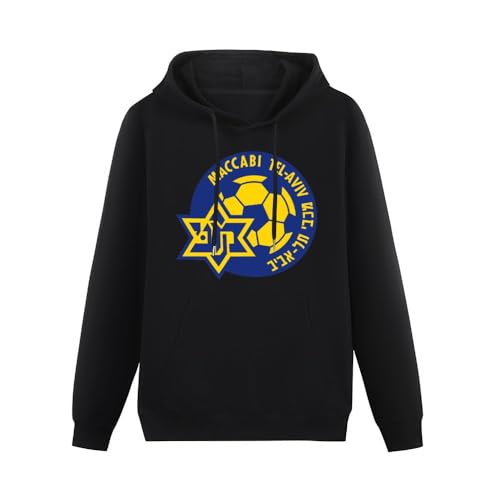 Butong Maccabi Tel Aviv Design Style Hoodies Long Sleeve Pullover Loose Hoody Sweatershirt Black XL von Butong