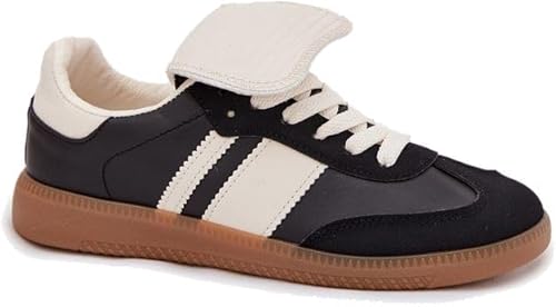 Niedrige Damen Sneaker Mit Umbörtelter Ardira, sc schwarz, 36 EU Niedrige Damen Sneaker Mit Umbörtelter Ardira, sc schwarz, 36 EU von Butosklep