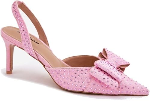 Verzierte Ohrstecker Mit Offener Ferse Und Schleife Nilandriel, Rosa, 40 EU von Butosklep