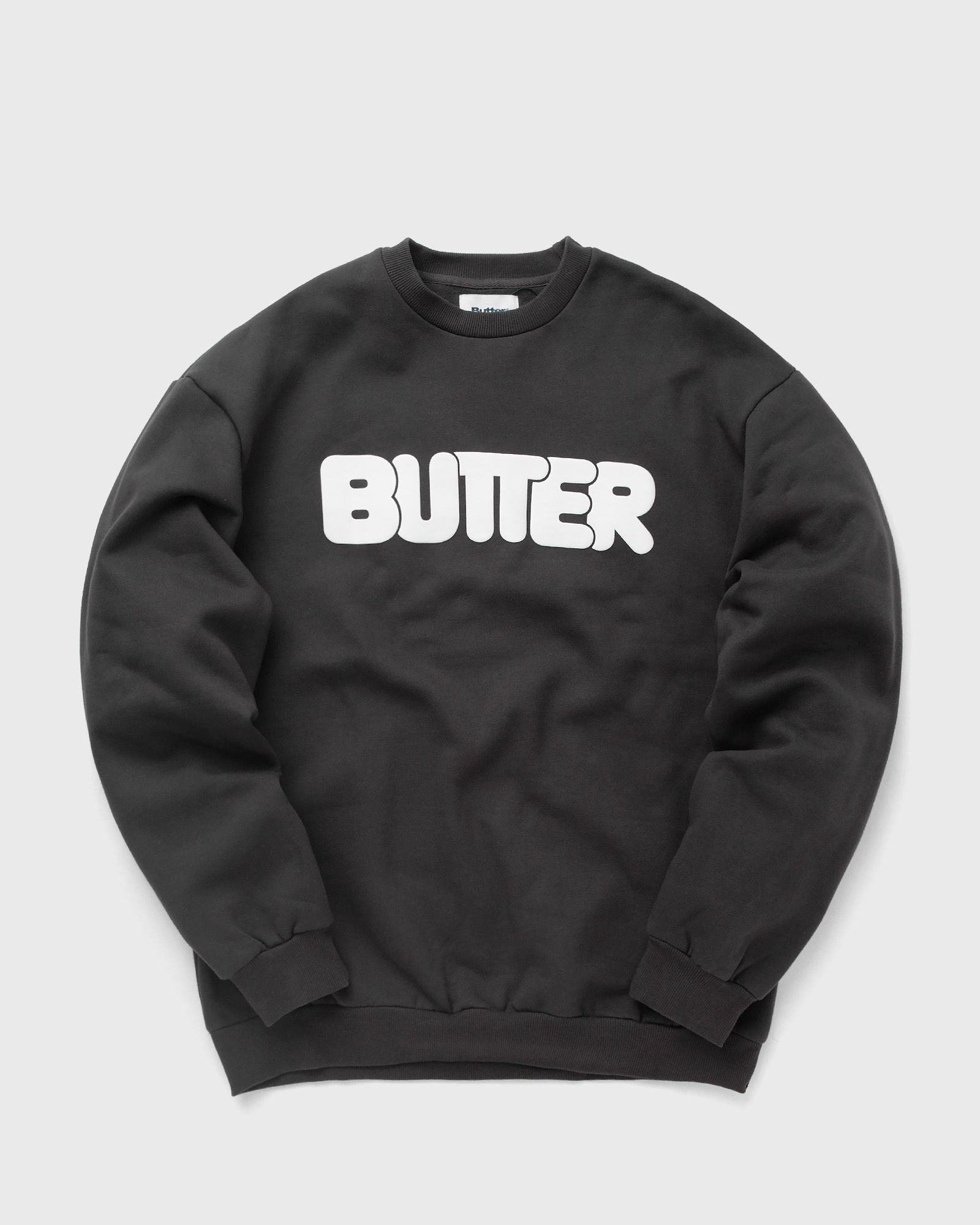 Butter Goods Rounded Logo Crewneck men Sweatshirts black in Größe:L von Butter Goods